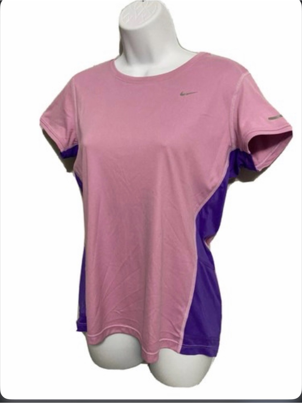 Nike Women's Pink & Purple Short Sleeve Performance Tee size small